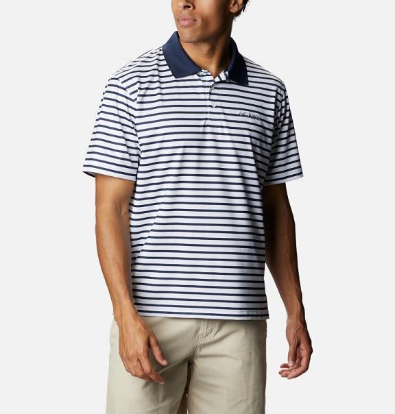 Columbia Skiff Cast Polo Navy White For Men's NZ89563 New Zealand